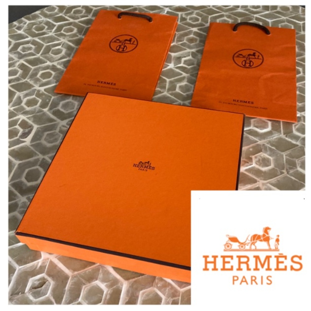 Hermes set of 3 box/bags